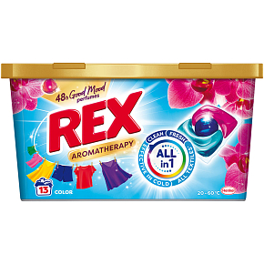 REX prací kapsle Aromatherapy Orchid Color 13 praní, 156g