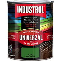 Industrol S2013 univerzál lesk vrchní barva na kov a dřevo, 5149 zeleň světlá, 750 ml