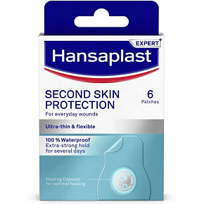 Hansaplast Second Skin protection hydrokoloidní náplast, 6 ks Hansaplast Second Skin protection hydrokoloidní náplast, 6 ks