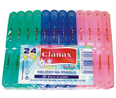 Clanax Kolíčky na prádlo plastové 24 kusů / 56 mm