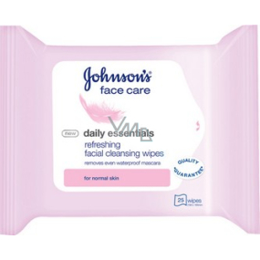 Johnsons Face Care Daily Essentials pleťové čisticí ubrousky 25 kusů