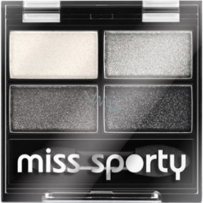 Miss Sporty Studio Colour Quattro oční stíny 404 Real Smoky/Smoky Black 3,2 g
