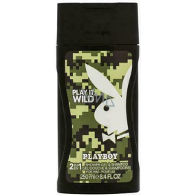 Playboy Play It Wild for Him 2v1 sprchový gel a šampon 250 ml