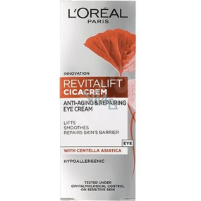 Loreal Paris Revitalift Cica Cream oční krém proti stárnutí, redukci vrásek a zpevnění pleti 15 ml