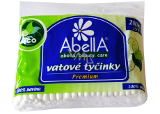 Abella Premium vatové tyčinky sáček 200 kusů