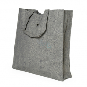 Albi Eko taška vyrobená z pratelného papíru skládací - šedá 37 cm x 37 cm x 9,5 cm