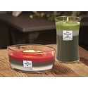 WoodWick Trilogy Winter Garland - Zimní girlanda vonná svíčka s dřevěným širokým knotem a víčkem loď 453 g