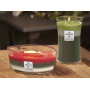 WoodWick Trilogy Winter Garland - Zimní girlanda vonná svíčka s dřevěným širokým knotem a víčkem loď 453 g
