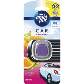 Ambi Pur Car Fruity Tropics osvěžovač vzduchu do auta vonný kolíček 2 ml