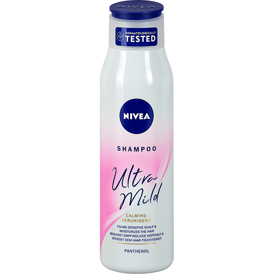 Nivea Ultra Mild Calming šampon na vlasy pro citlivou a podrážděnou pokožku hlavy 300 ml