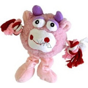 Tommi Plyš Strašidlo růžové pískací hračka pro psy 21 cm