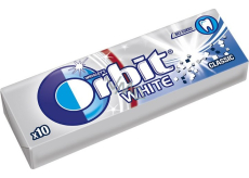 Wrigleys Orbit White Classic žvýkačky bez cukru dražé 10 kusů 14 g