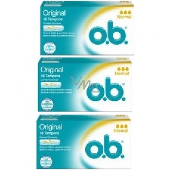 o.b. Original Normal tampony 3 x 16 kusů