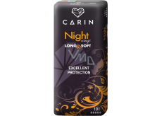 Carin Night Wings Long & Soft hygienické vložky s křidélky 10 kusů