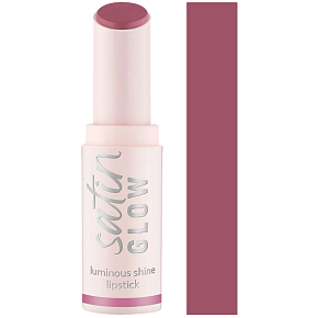 Essence Satin Glow Luminous Shine lesklá rtěnka 04 Let´s Get Mauvin 3,5 g