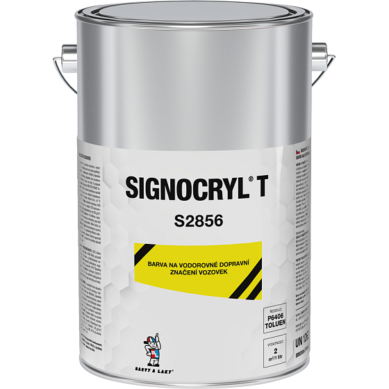 SIGNOCRYL T barva na vodorovné dopravní značení vozovek S2856, 0620 žlutá, 18 l