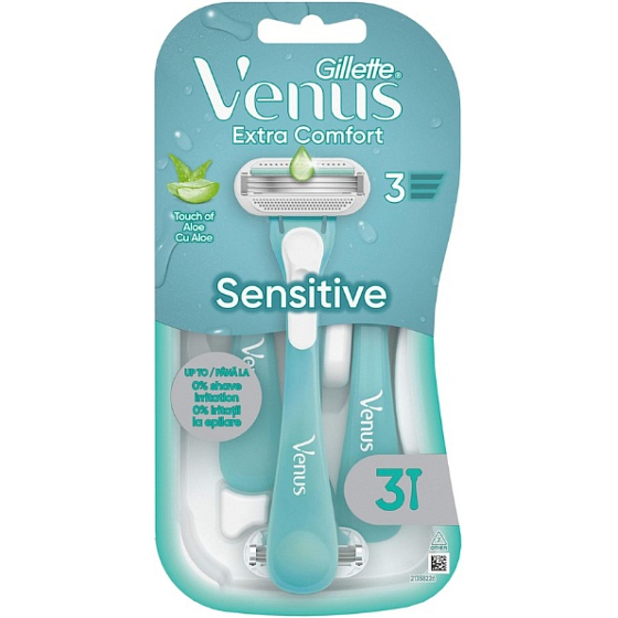 Gillette Venus Extra Comfort Sensitive jednorázová holítka, 3 ks