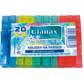 Clanax Kolíčky Big na prádlo plastové 20 kusů