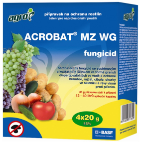 Agro Acrobat MZ WG fungicid přípravek na ochranu rostlin 4 x 20 g