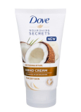 Dove Nourishing Secrets Pečující Rituál Kokos kém na ruce pro suchou pokožku 75 ml