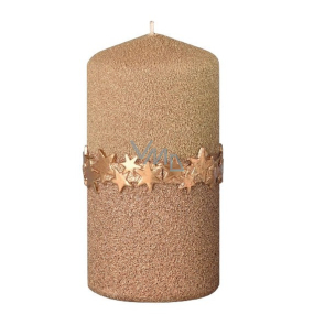 Arome Hvězdný pásek svíčka zlatá válec 60 x 120 mm 260 g