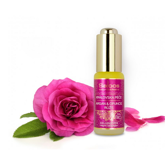 Saloos Královská péče Argan & Opuncie & Růže 100% Bio Exkluzivní péče proti vráskám 20 ml