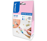 Pilot Pintor Extra Fine akrylový popisovač 4 kusy + dřevěné korálky, kreativní sada