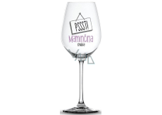Nekupto Vtipná sklenice na víno s potiskem Pssst! Maminčina chvilka 440 ml