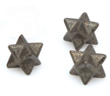 Pyrit železný merkaba hmatka z přírodního kamene 13 mm, 1 kus