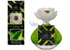 Lady Venezia Luxury Fiori di Bergamotto - Květy bergamotu aroma difuzér s květem pro postupné uvolňování vůně 100 ml