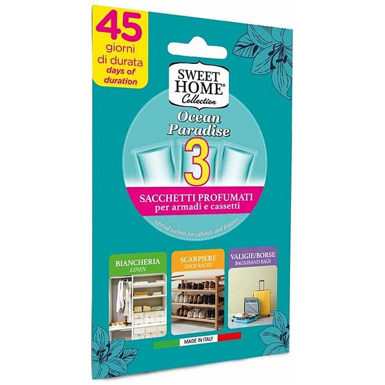Sweet Home Ocean Paradise - Oceánský ráj vonné sáčky do skříní 3 kusy