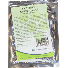 Privos vinné kvasinky univerzální, pro bílé odrůdy, 10 g