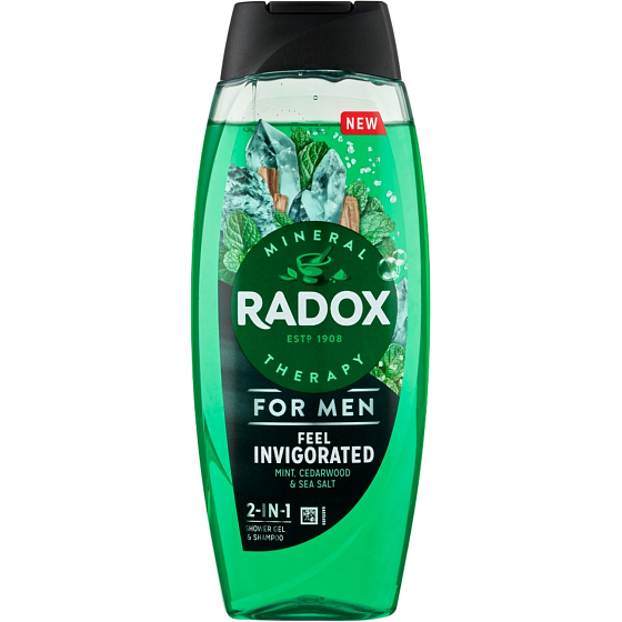Radox Feel Invigorated 2v1 sprchový gel a šampon pro muže 400 ml