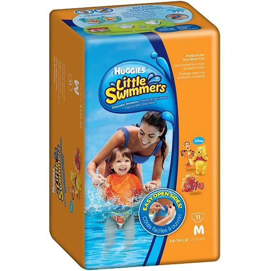 Huggies Little Swimmers 5-6 jednorázové pleny do vody 12-18 kg 11 kusů