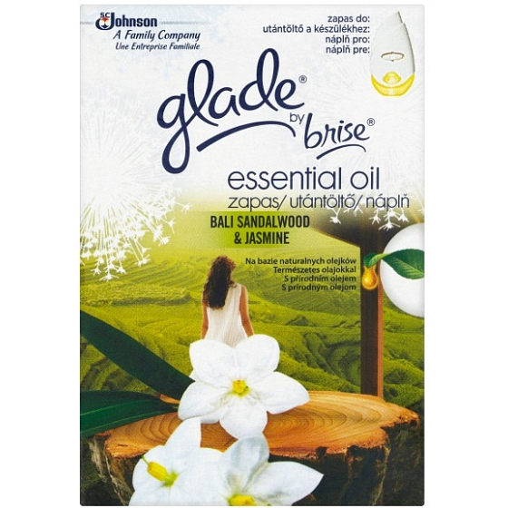 Brise Essential Oil Bali Sandalwood & Jasmine elektrický osvěžovač vzduchu náhradní náplň 20 ml