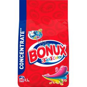 Bonux Color 3v1 prací prášek na barevné prádlo 60 dávek 4,5 kg