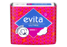 Evita Ultra Softiplait hygienické vložky s křidélky 9 kusů