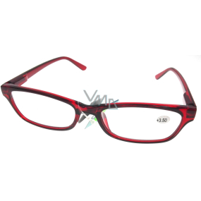 Berkeley Čtecí dioptrické brýle +3,50 plast červené 1 kus MC2126