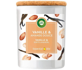 Air Wick Essential Oils Vanilla Bean & Sweet Almond - Vanilka a sladké mandle vonná svíčka sklo 185 g