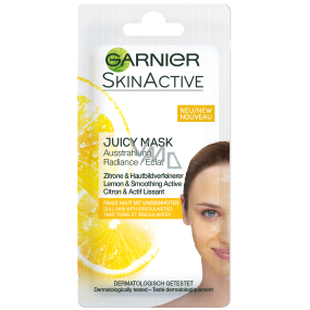 Garnier Skin Active Juicy Peel Mask rozjasňující pleťová maska pro mdlou, nesjednocenou pleť 8 ml