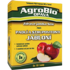 AgroBio Zdravé jablko Plus proti padlí a strupovitosti jabloní souprava 5 ošetření N440502B + 65-000019, 1/2026