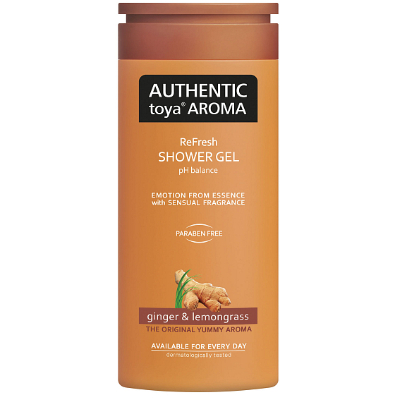 Authentic Toya Aroma Ginger & Lemongrass aromatický sprchový gel 400 ml