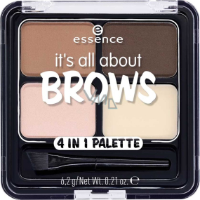 Essence It's All About Brows 4v1 Browfessional paletka na obočí 6,2 g