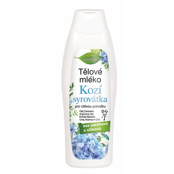Bione Cosmetics Kozí syrovátka tělové mléko na citlivou pokožku 500 ml
