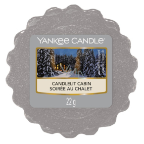 Yankee Candle Candlelit Cabin - Chata ozářená svíčkou vonný vosk do aromalampy 22 g