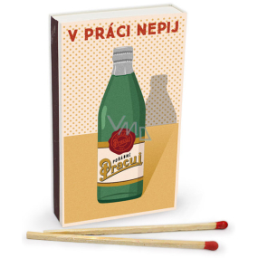 Nekupto Originální zápalky v retro stylu V práci nepij 45 kusů