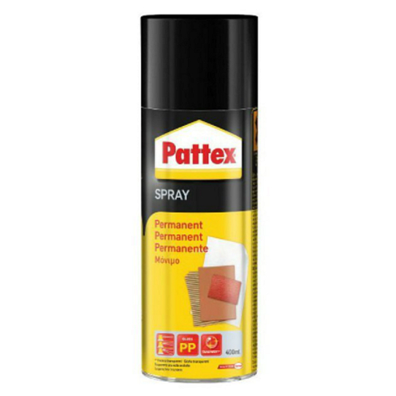 Pattex Power Permanent lepidlo na bázi kaučuku a organických rozpouštědel ve spreji 400 ml