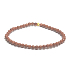 Goldstone zlatý náramek elastický, kulička 4 mm / 16 - 17 cm, kámen ambicí
