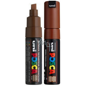 Posca Univerzální akrylátový popisovač se širokým, seříznutým hrotem 8 mm Hnědá PC-8K