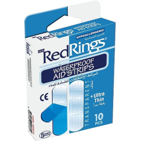 RedRings Waterproof Aid Strips voděodolná polštářková náplast 10 kusů
